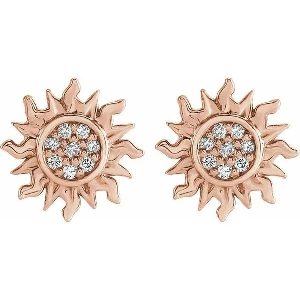 Sun Earrings Image 2 Hart's Jewelers Grants Pass, OR