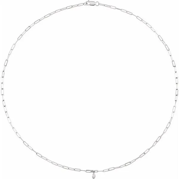 Micro Bezel-Set Necklace James & Williams Jewelers Berwyn, IL