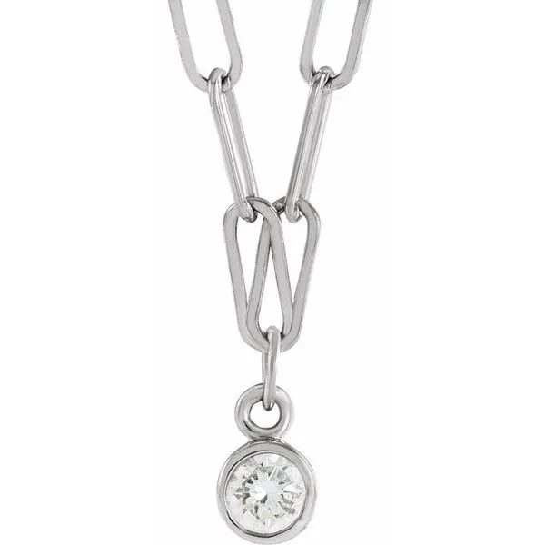 Micro Bezel-Set Necklace Hopman Jewelers Elkhart, IN