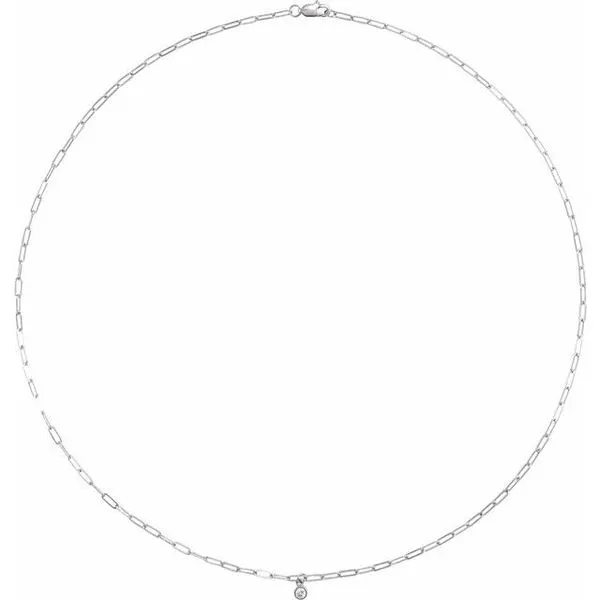 Micro Bezel-Set Necklace Image 3 James & Williams Jewelers Berwyn, IL