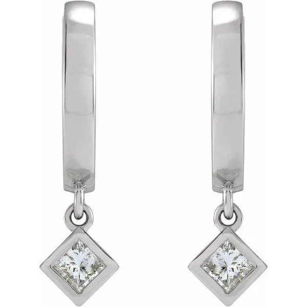 Accented Hinged Hoop Earrings Image 2 G.G. Gems, Inc. Scottsdale, AZ