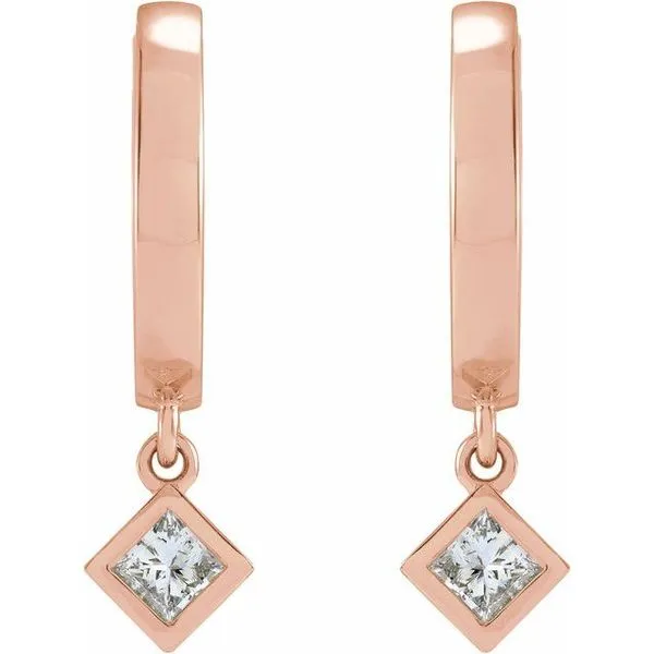 Accented Hinged Hoop Earrings Image 2 Michael's Jewelry North Wilkesboro, NC