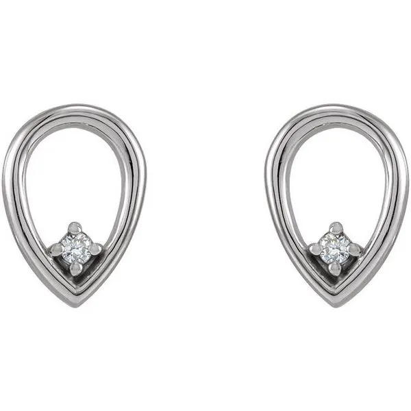 Accented Geometric Earrings Image 2 Rasmussen Jewelers Spanish Fork, UT