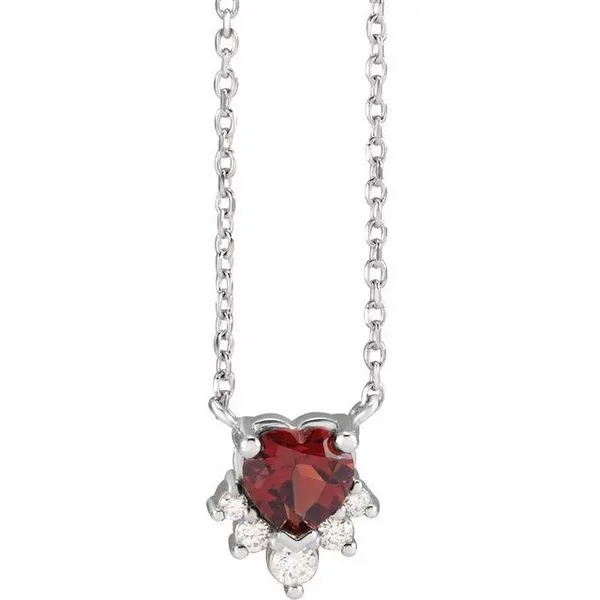 Accented Heart Necklace Arnold's Jewelry and Gifts Logansport, IN