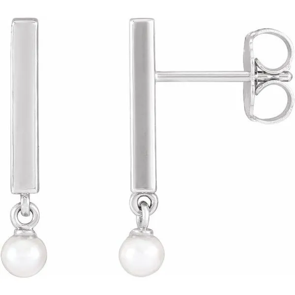 Bar Pearl Earrings Michael's Jewelry North Wilkesboro, NC