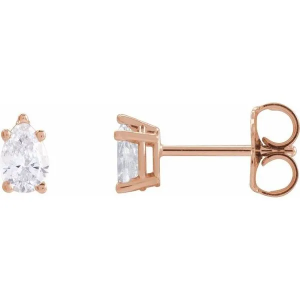 Pear 5-Prong Stud Earrings D'Errico Jewelry Scarsdale, NY