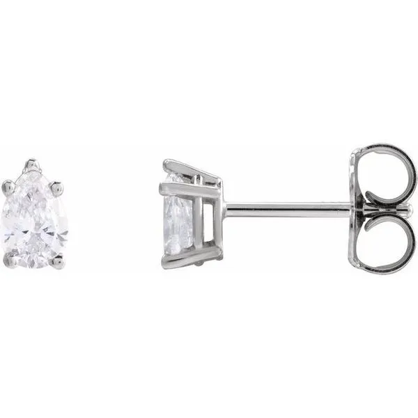 Pear 5-Prong Stud Earrings The Diamond Shop, Inc. Lewiston, ID