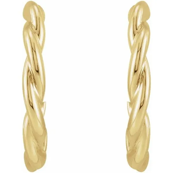 Twisted Hoop Earrings Image 2 Rasmussen Jewelers Spanish Fork, UT