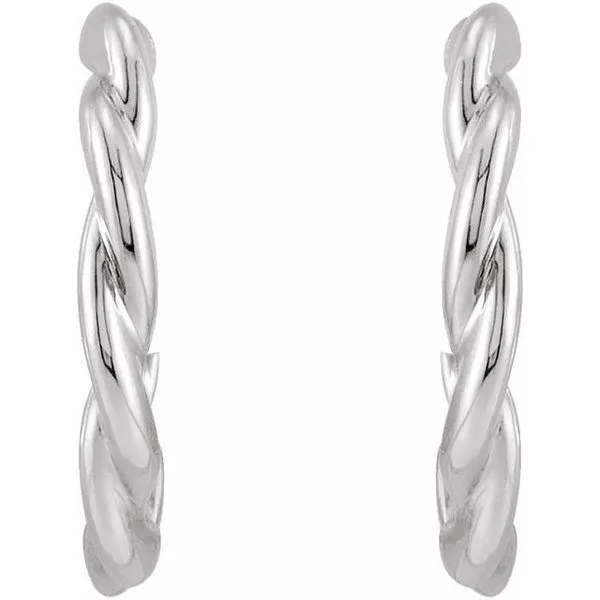 Twisted Hoop Earrings Image 2 Arnold's Jewelry and Gifts Logansport, IN
