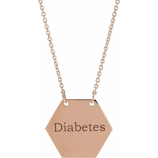 Engravable Medical Identification Necklace Image 4 Hopman Jewelers Elkhart, IN