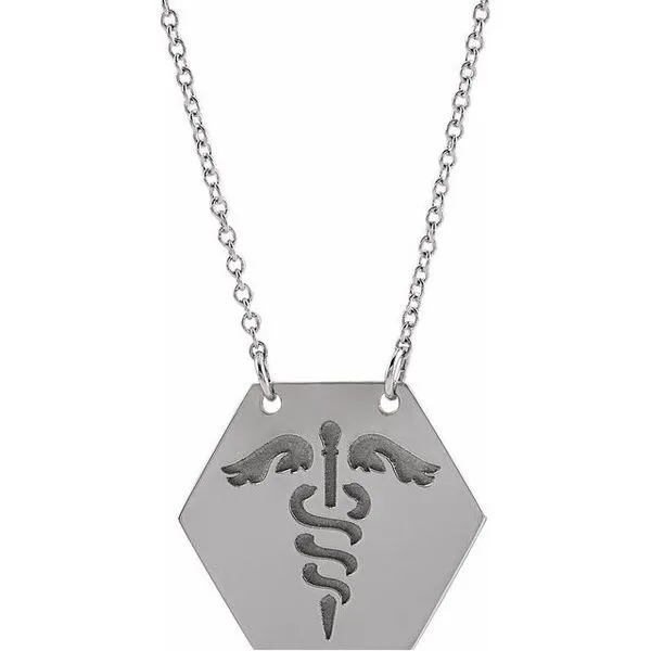 Engravable Medical Identification Necklace Arnold's Jewelry and Gifts Logansport, IN