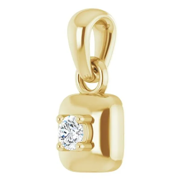 Solitaire Pendant Image 2 Hopman Jewelers Elkhart, IN