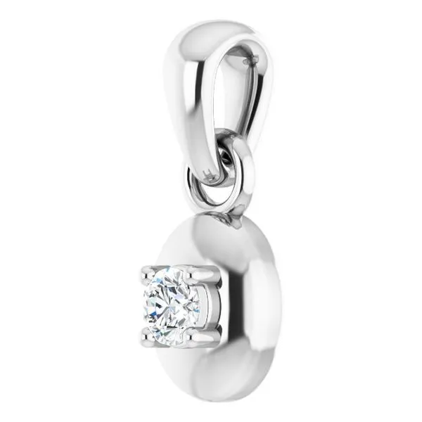 Solitaire Pendant Image 2 James & Williams Jewelers Berwyn, IL