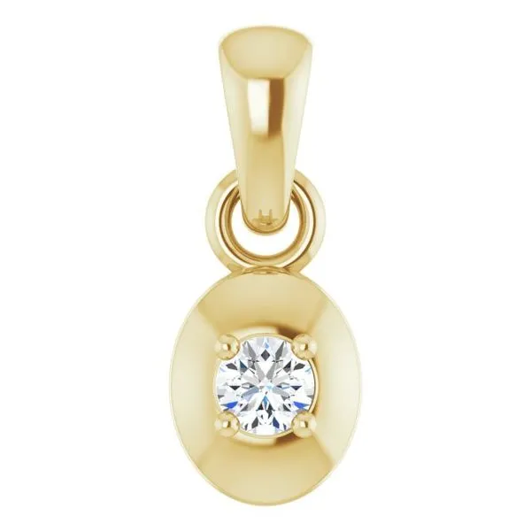Solitaire Pendant Hopman Jewelers Elkhart, IN