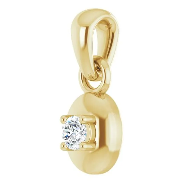 Solitaire Pendant Image 2 Hopman Jewelers Elkhart, IN