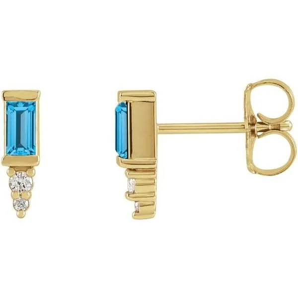 Accented Bar Earrings Hart's Jewelers Grants Pass, OR