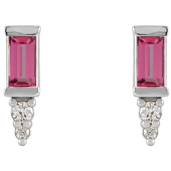 Accented Bar Earrings Image 2 Douglas Jewelers Conroe, TX