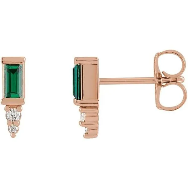 Accented Bar Earrings Genna Jewelers Viera, FL
