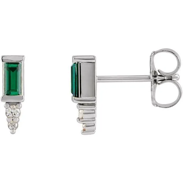 Accented Bar Earrings Gaines Jewelry FLINT, MI
