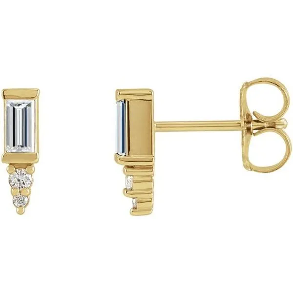 Accented Bar Earrings Moseley Diamond Showcase Inc Lexington, SC