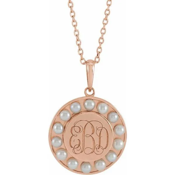 Engravable Halo-Style Necklace Image 3 Smith Jewelers Franklin, VA