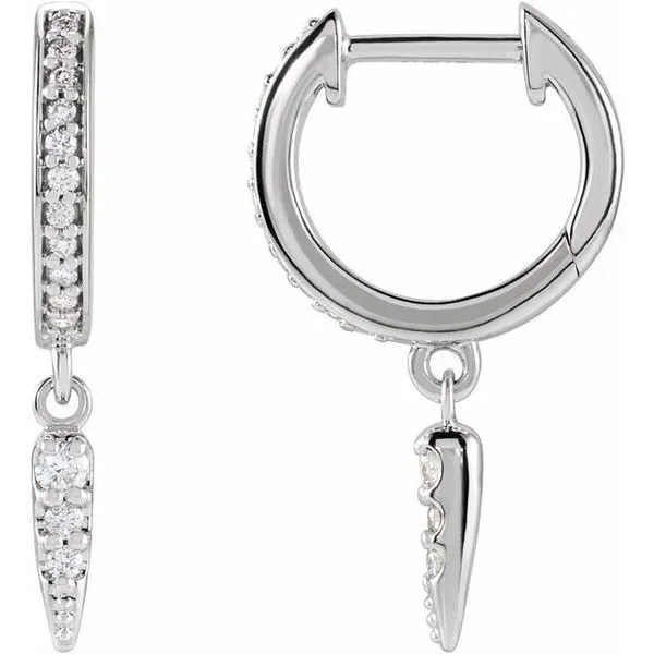 Hinged Hoop Spike Earrings Long Jewelers Chesapeake, VA