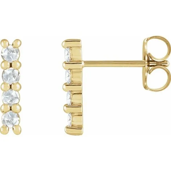 Cabochon Bar Earrings Hart's Jewelers Grants Pass, OR