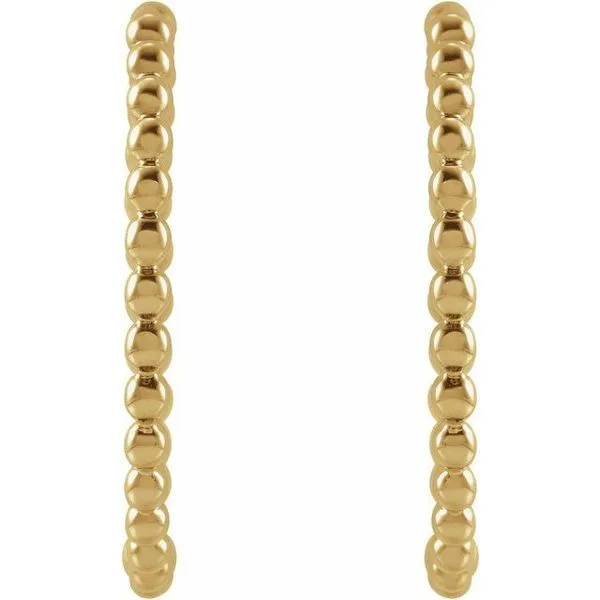 Beaded Hoop Earrings Image 2 Michael's Jewelry North Wilkesboro, NC