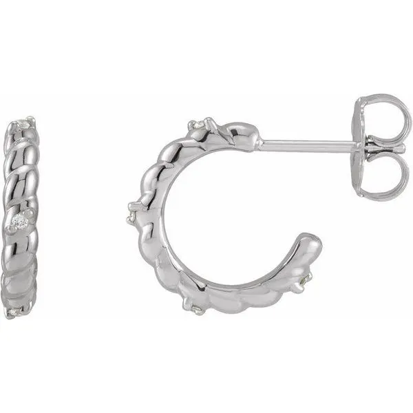 Accented Rope Huggies Michael's Jewelry North Wilkesboro, NC