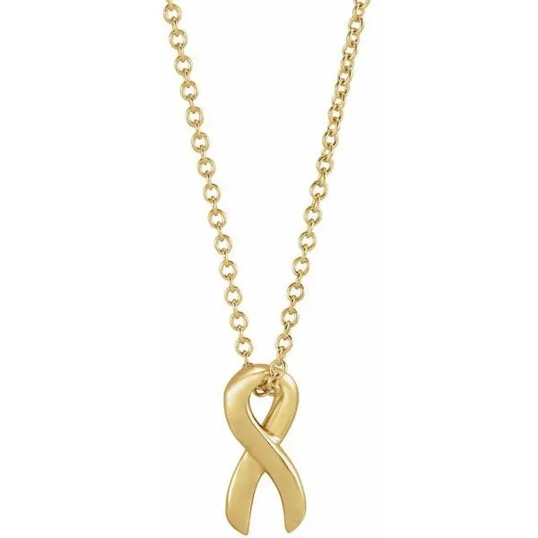 Survivor Ribbon Necklace or Slide Pendant Image 4 Boyd Jewelers Wesley Chapel, FL