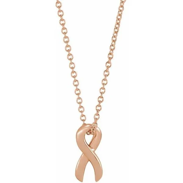 Survivor Ribbon Necklace or Slide Pendant Image 4 Arnold's Jewelry and Gifts Logansport, IN