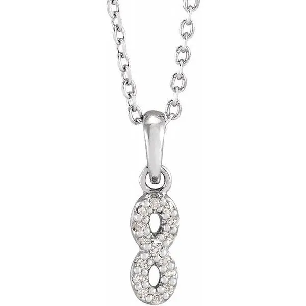 Petite Infinity Necklace D'Errico Jewelry Scarsdale, NY
