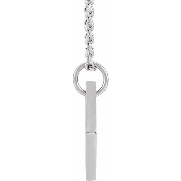 Engravable Rhombus Necklace Image 2 James & Williams Jewelers Berwyn, IL