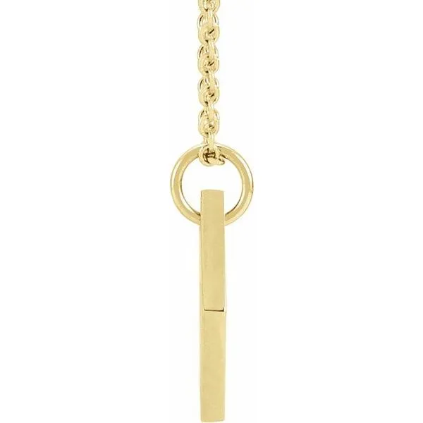 Engravable Rhombus Necklace Image 2 Hopman Jewelers Elkhart, IN