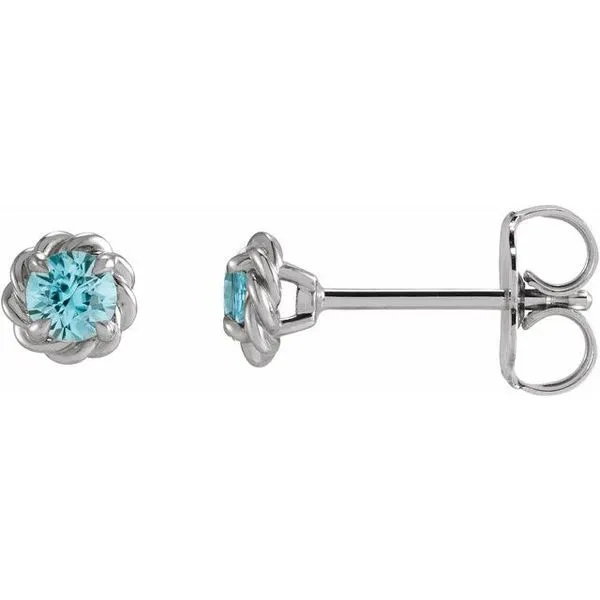 Round 4-Prong Claw Stud Earrings James Wolf Jewelers Mason, OH