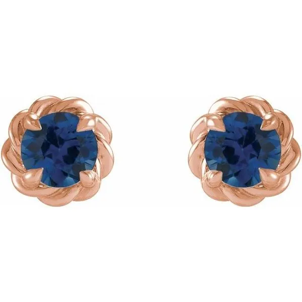 Round 4-Prong Claw Stud Earrings Image 2 Hopman Jewelers Elkhart, IN