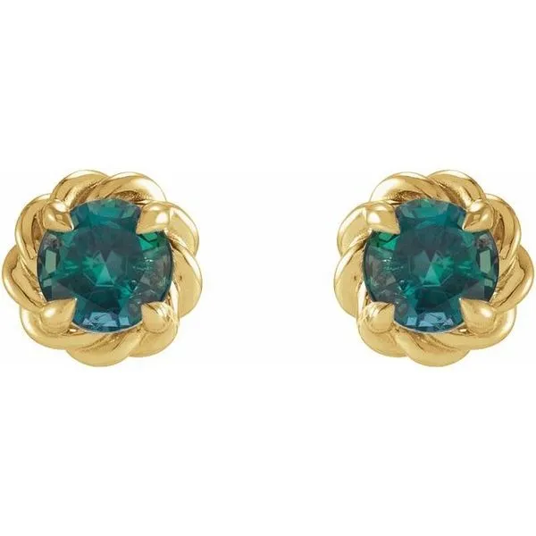 Round 4-Prong Claw Stud Earrings Image 2 J. Meredith Jewelers Delafield, WI