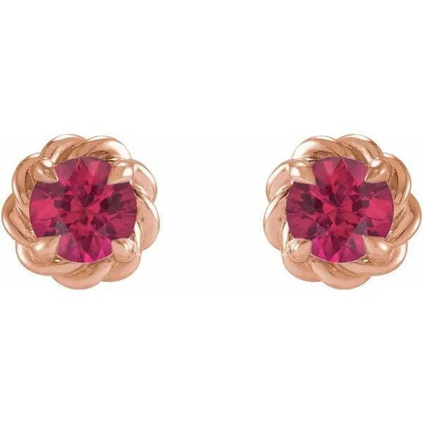 Round 4-Prong Claw Stud Earrings Image 2 Cherry Street Jewelers Tulsa, OK