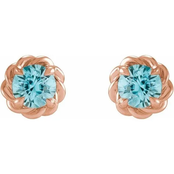 Round 4-Prong Claw Stud Earrings Image 2 D'Errico Jewelry Scarsdale, NY
