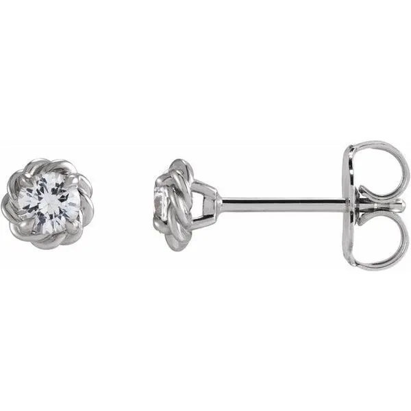 Round 4-Prong Claw Stud Earrings Michael's Jewelry North Wilkesboro, NC