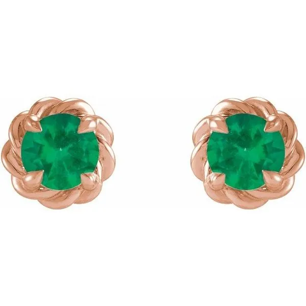 Round 4-Prong Claw Stud Earrings Image 2 Hopman Jewelers Elkhart, IN