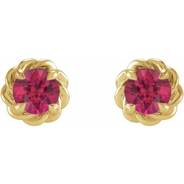 Round 4-Prong Claw Stud Earrings Image 2 Woelk's House of Diamonds Russell, KS