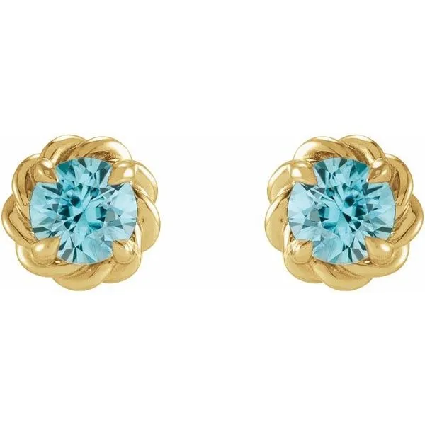 Round 4-Prong Claw Stud Earrings Image 2 Cherry Street Jewelers Tulsa, OK