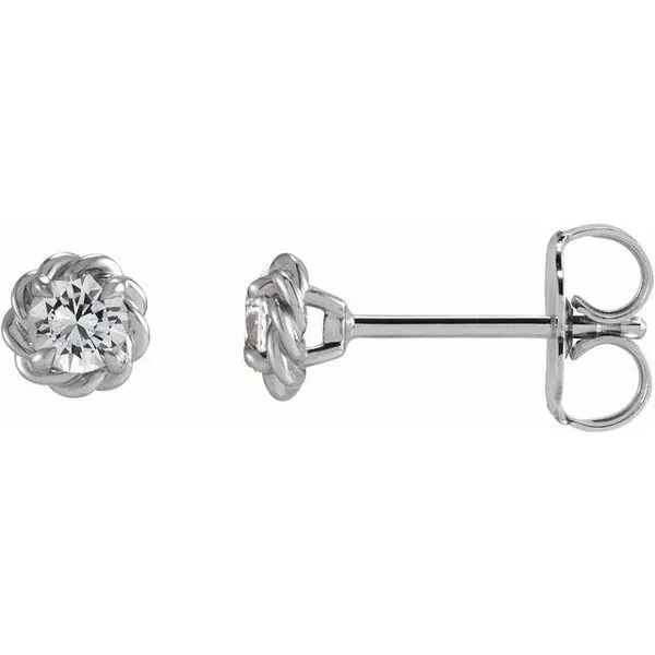 Round 4-Prong Claw Stud Earrings Cherry Street Jewelers Tulsa, OK