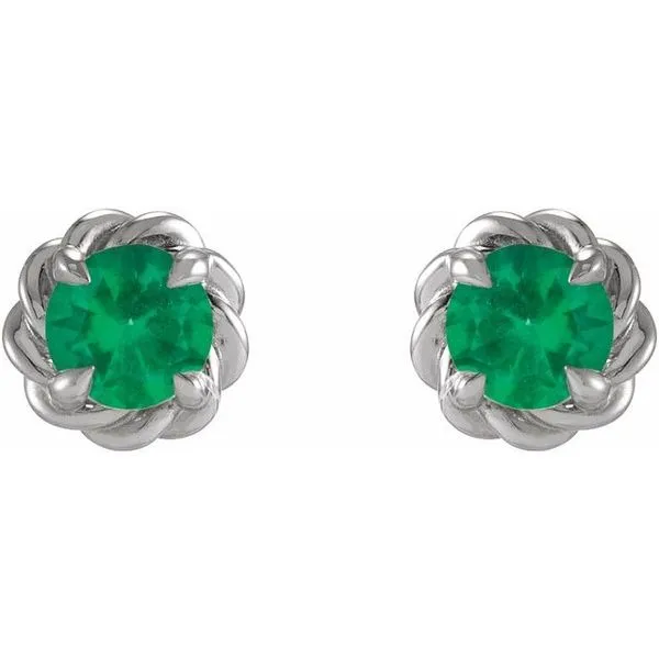 Round 4-Prong Claw Stud Earrings Image 2 Hopman Jewelers Elkhart, IN