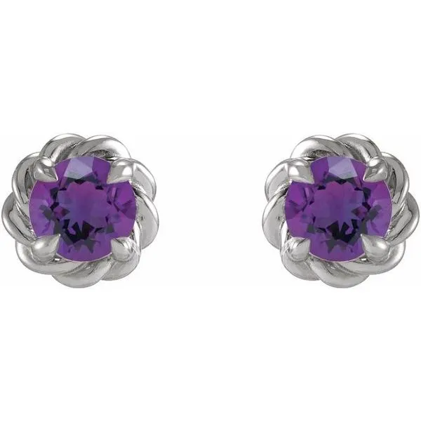 Round 4-Prong Claw Stud Earrings Image 2 James & Williams Jewelers Berwyn, IL