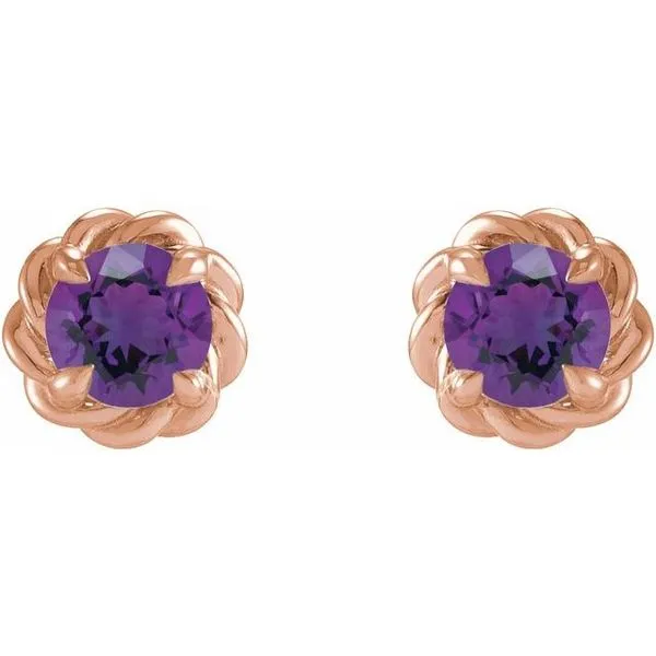 Round 4-Prong Claw Stud Earrings Image 2 Bauble Patch Jewelers Comstock Park, MI