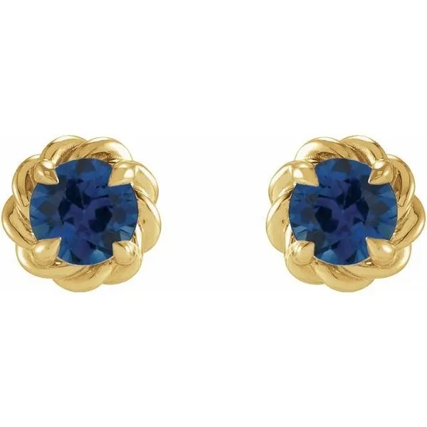 Round 4-Prong Claw Stud Earrings Image 2 Delfine's Jewelry Charleston, WV