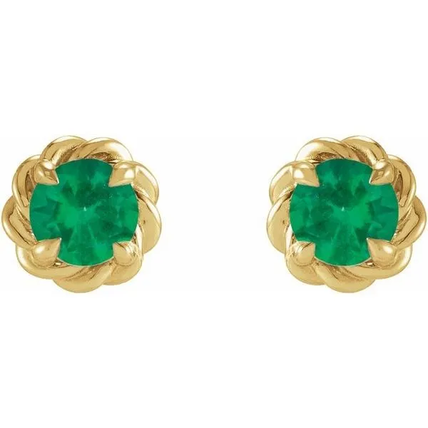 Round 4-Prong Claw Stud Earrings Image 2 James & Williams Jewelers Berwyn, IL