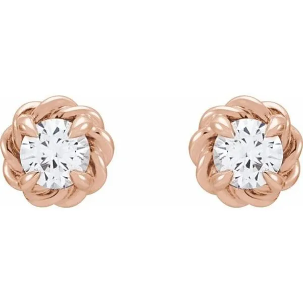 Round 4-Prong Claw Stud Earrings Image 2 Hart's Jewelers Grants Pass, OR